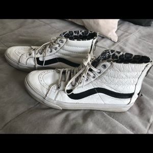 Leather High Top Sk8 Vans